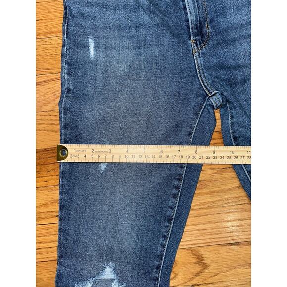 Levi's 721 Regular Fit Skinny Ankle Jeans Women's Size 27 Blue High Rise Stretch - Picture 5 of 8